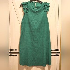 Green Sleeveless Midi Dress